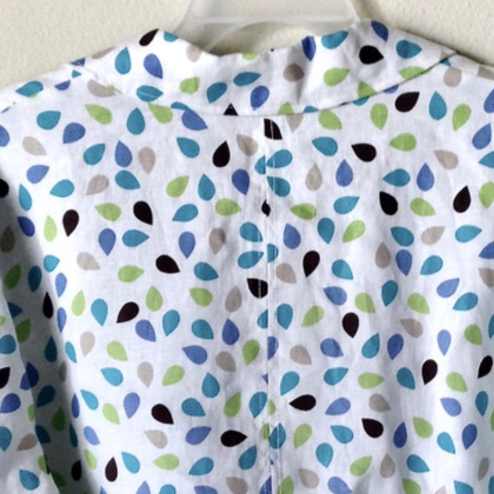 KIM ROGERS WOMEN-Multi-Color 100% Linen Jacket - Picture 7 of 12